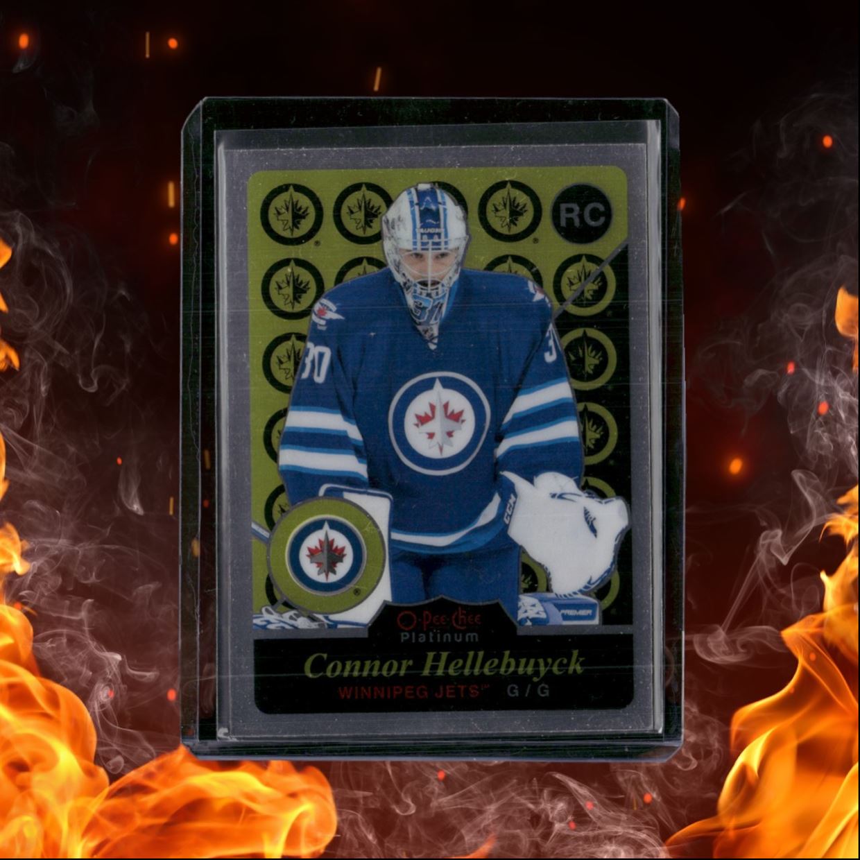 2015-16 O-Pee-Chee Platinum Connor Hellebuyck Retro #R89