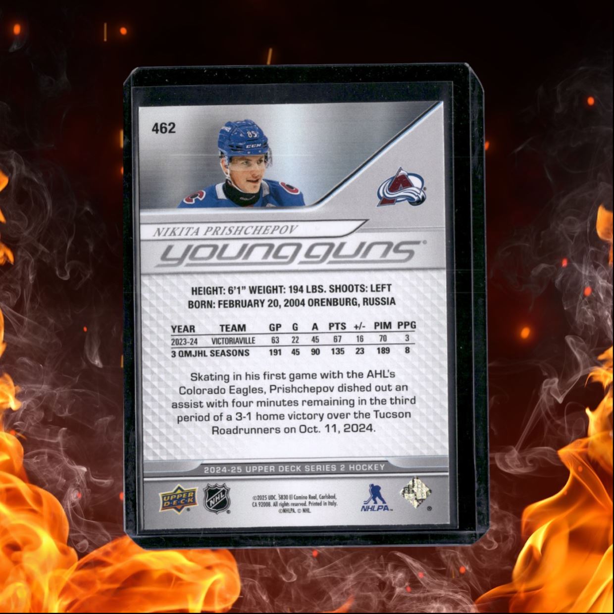 2024-25 Upper Deck Nikita Prishchepov Young Guns Rookie #462