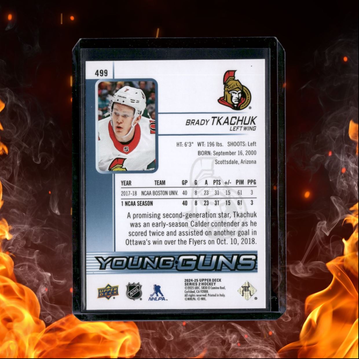 2024-25 Upper Deck Brady Tkachuk Young Guns Renewed (A) #499