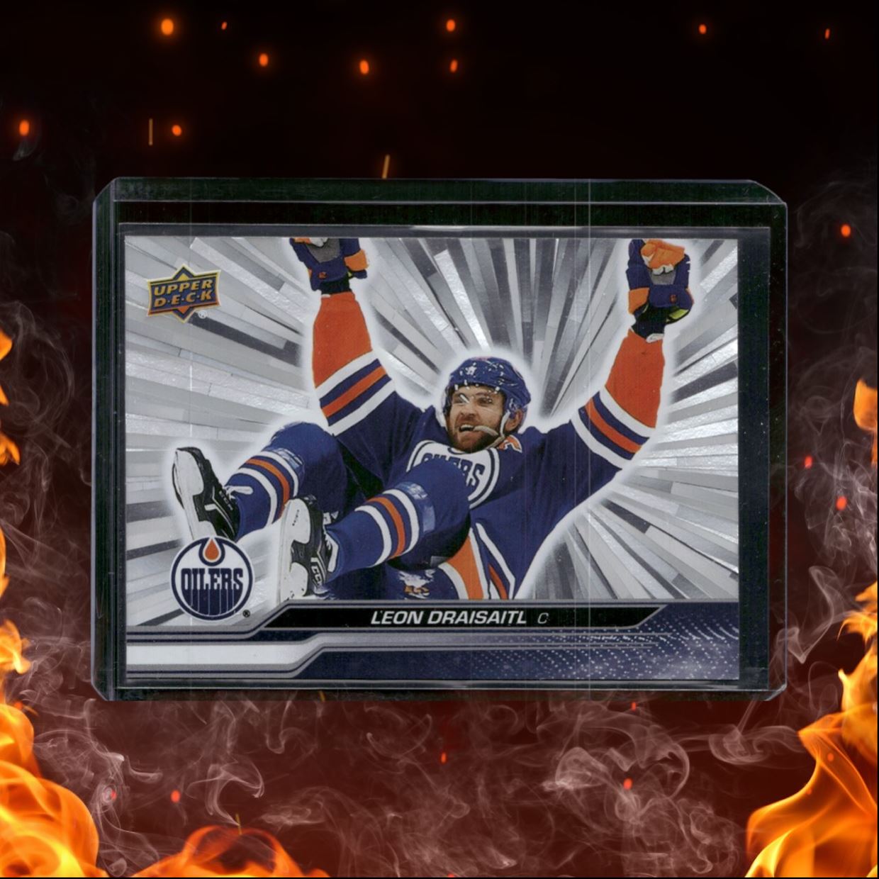 2023-24 Upper Deck Leon Draisaitl Outburst Silver #317