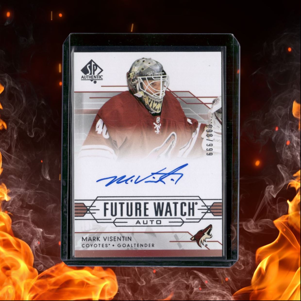 2014-15 SP Authentic Mark Visentin Future Watch Rookie Auto 098/999 #266