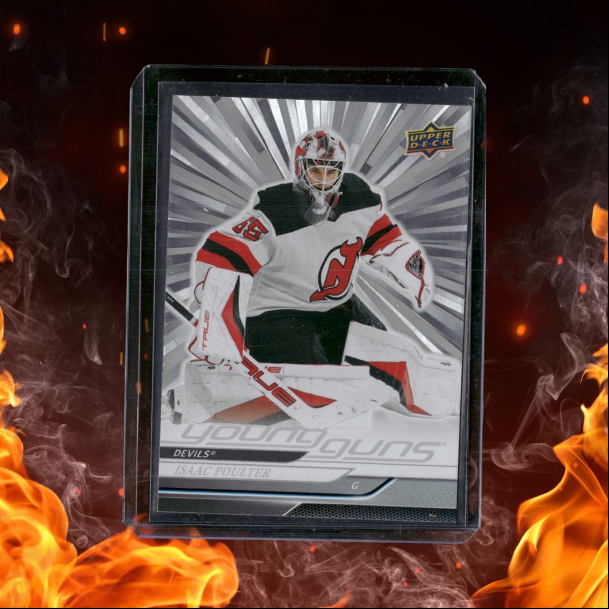 2024-25 Upper Deck Isaac Poulter Outburst Silver Young Guns SP Rookie #494