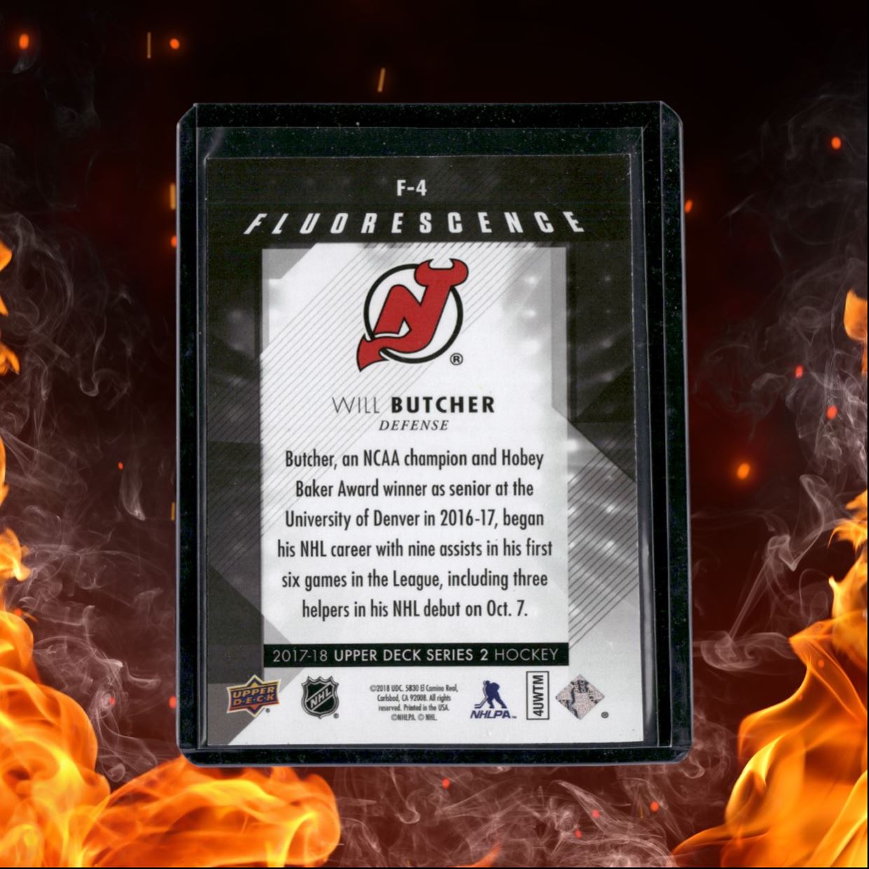 2017-18 Upper Deck Will Butcher Fluorescence Yellow 014/150 #F-4