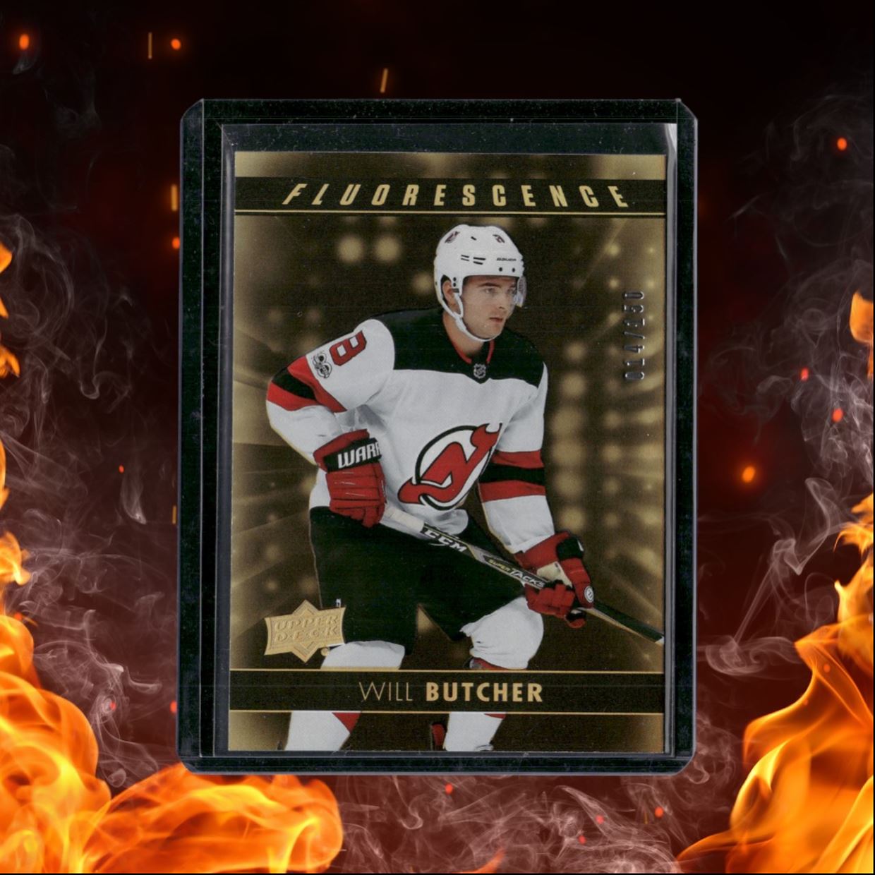 2017-18 Upper Deck Will Butcher Fluorescence Yellow 014/150 #F-4