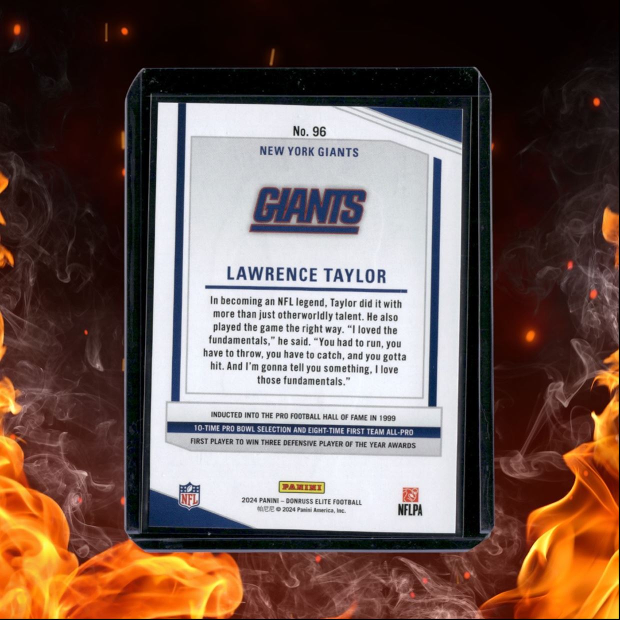 2024 Donruss Elite Lawrence Taylor Orange 011/399 #96