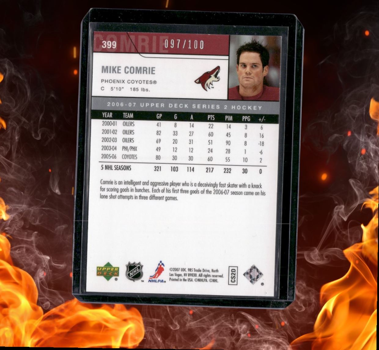 2006-07 Upper Deck Mike Comrie UD Exclusives 097/100 #399