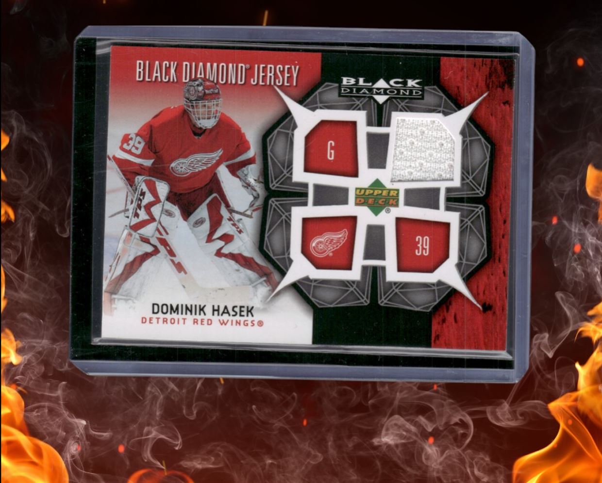2007-08 Upper Deck Black Diamond Dominik Hasek Jerseys Patch #BDJ-HA