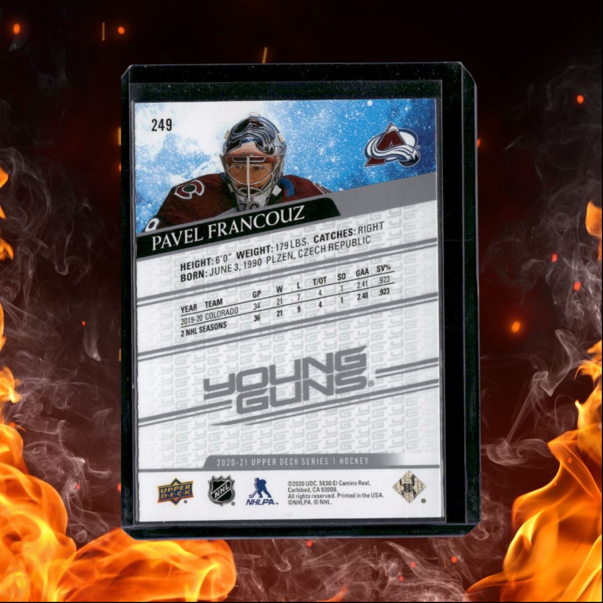 2020-21 Upper Deck Pavel Francouz Young Guns (B) Rookie #249