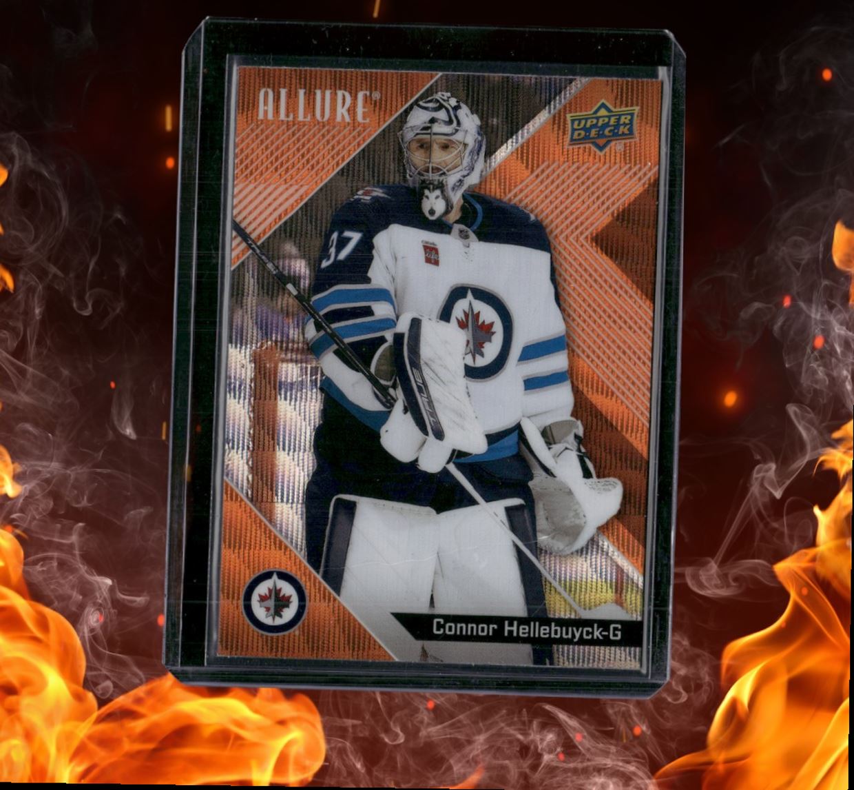 2024-25 Upper Deck Allure Connor Hellebuyck Orange Slice #43