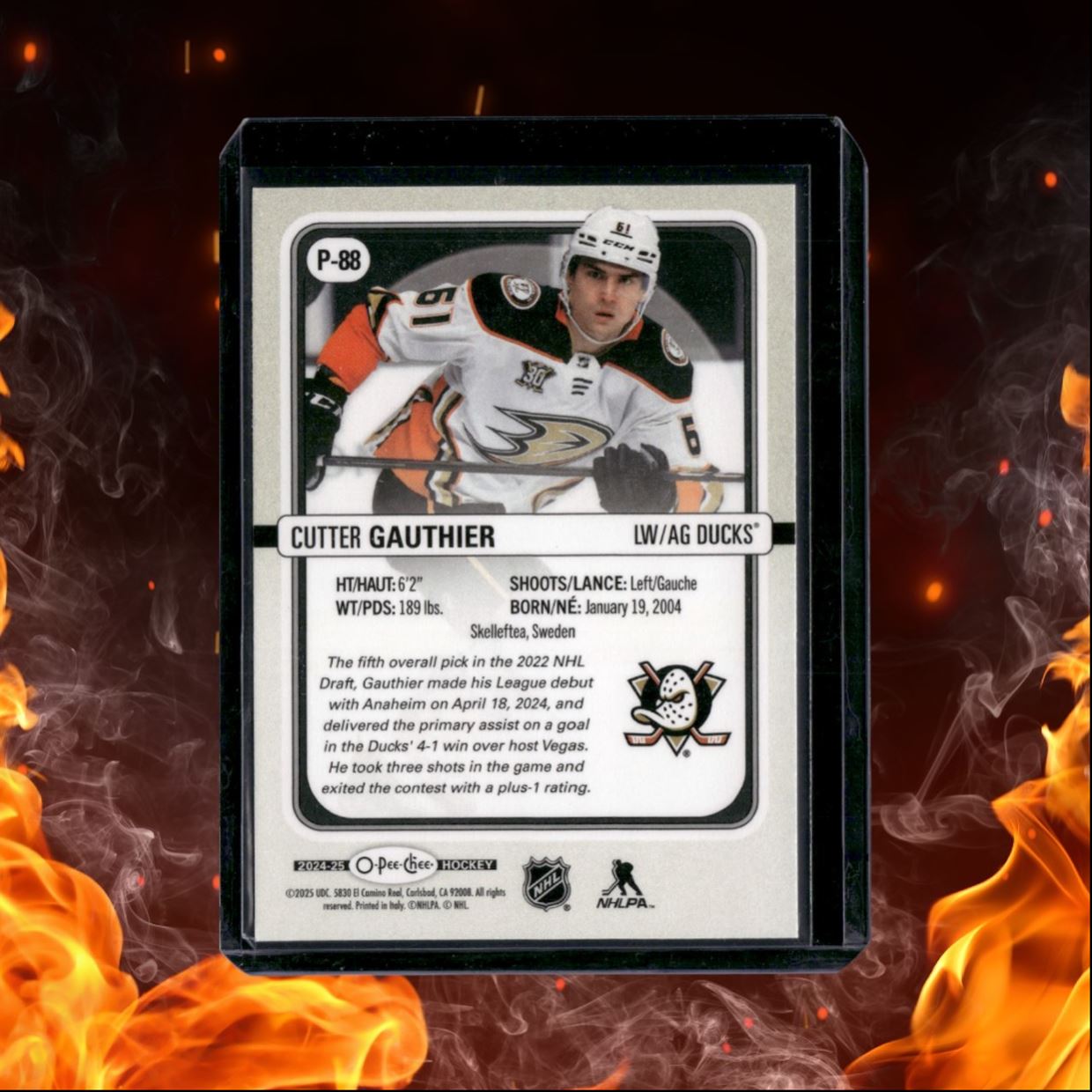 2024-25 O-Pee-Chee Cutter Gauthier Premier Rookie #P-88