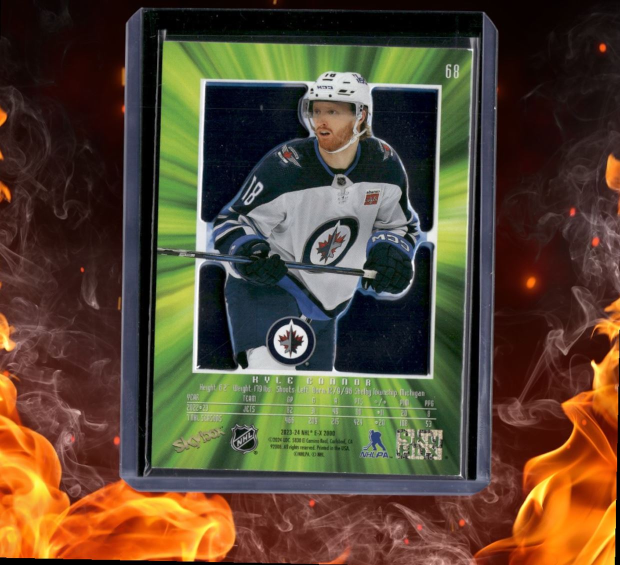 2023-24 SkyBox EX 2000 Kyle Connor Credentials 275/499 #68