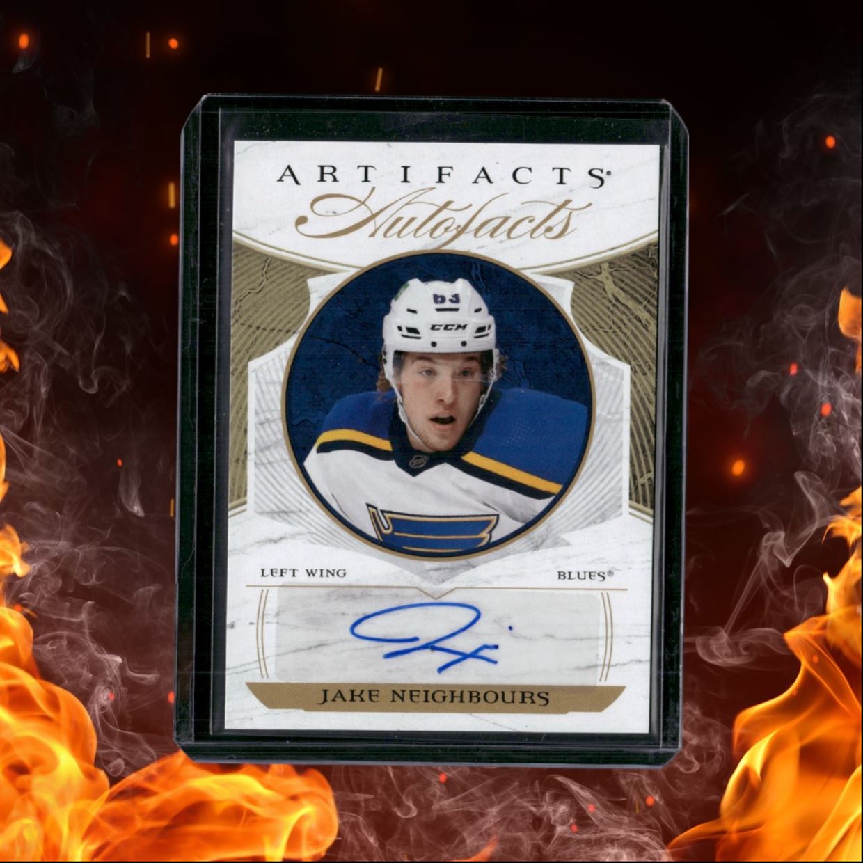 2022-23 Upper Deck Artifacts Jake Neighbours Auto Facts Auto #AF-JN