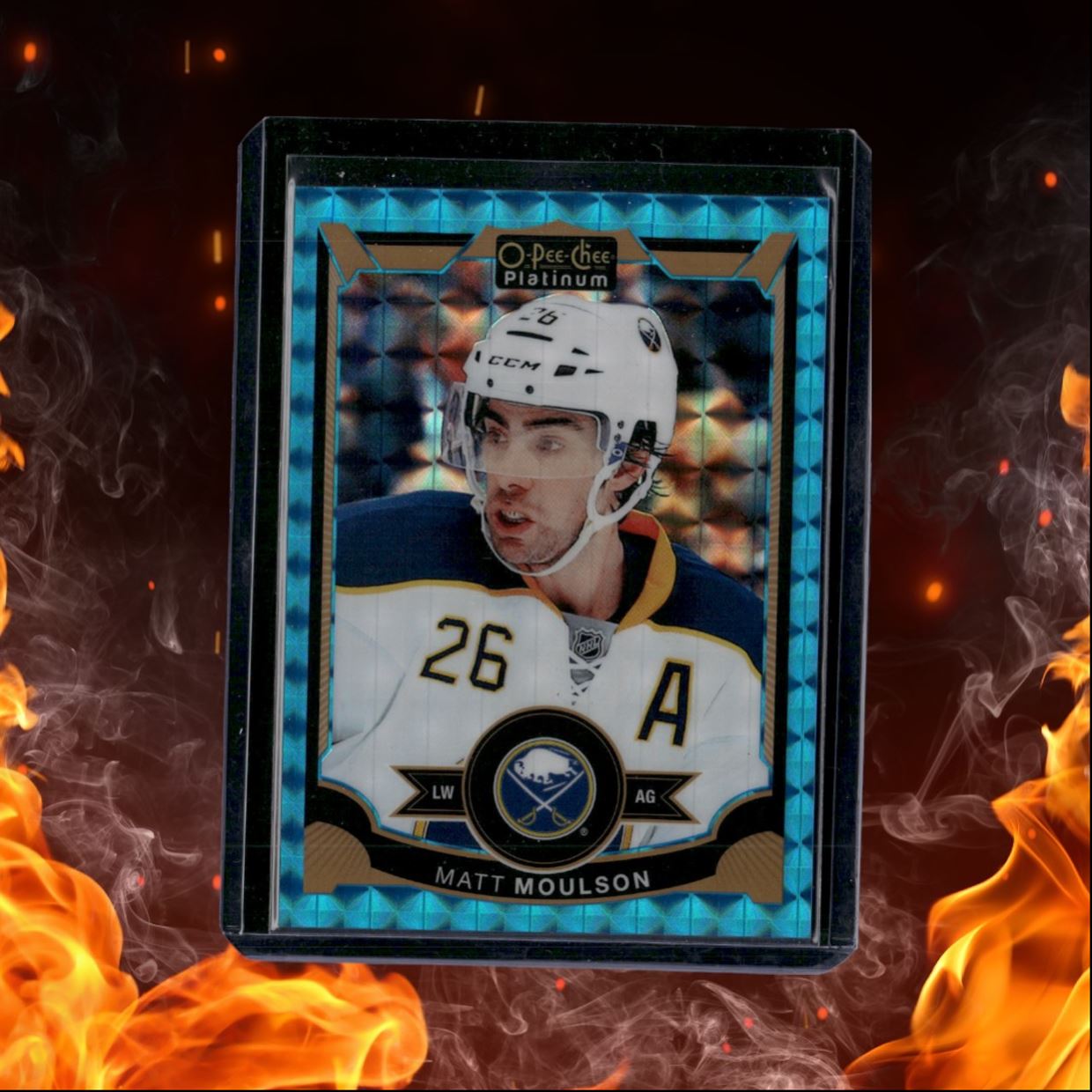 2015-16 O-Pee-Chee Platinum Matt Moulson Blue Cubes 1st Print 01/75 #104
