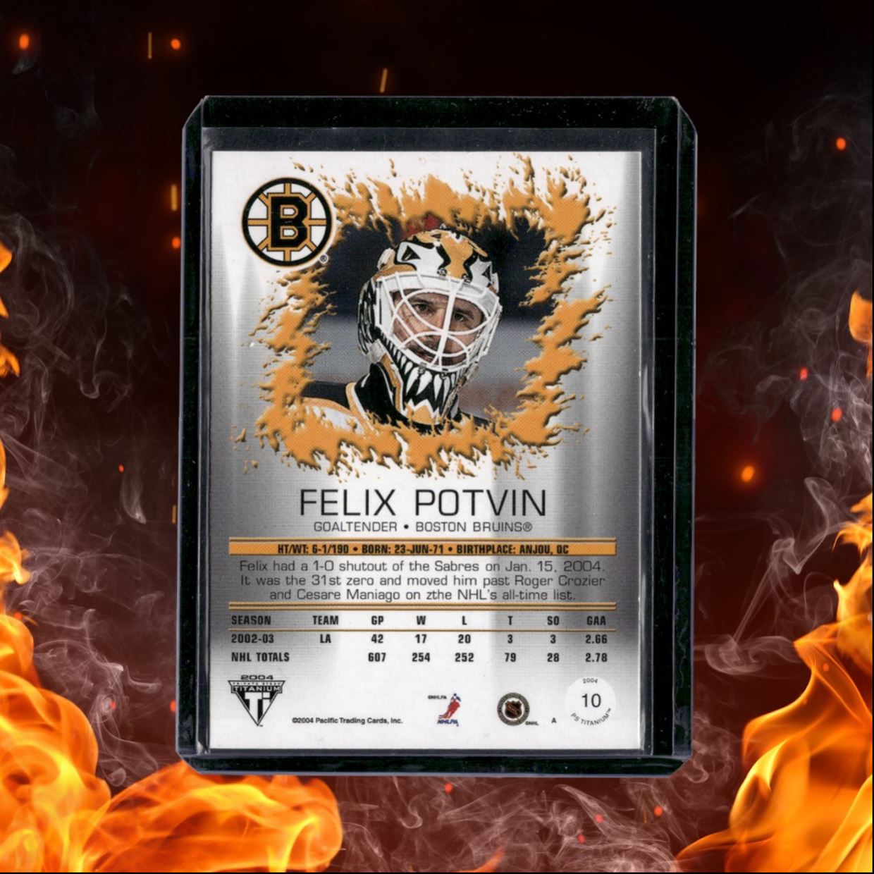 2004-05 Panini Titanium Private Stock Felix Potvin Gold 137/150 #6