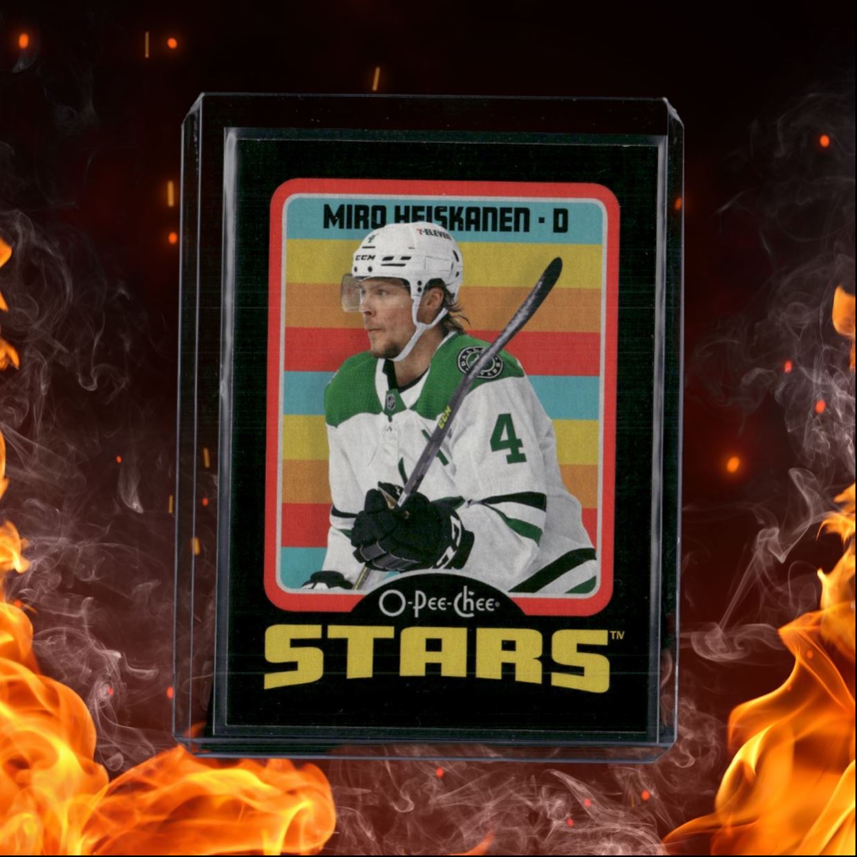 2024-25 O-Pee-Chee Miro Heiskanen Retro Black Border 053/100 #241