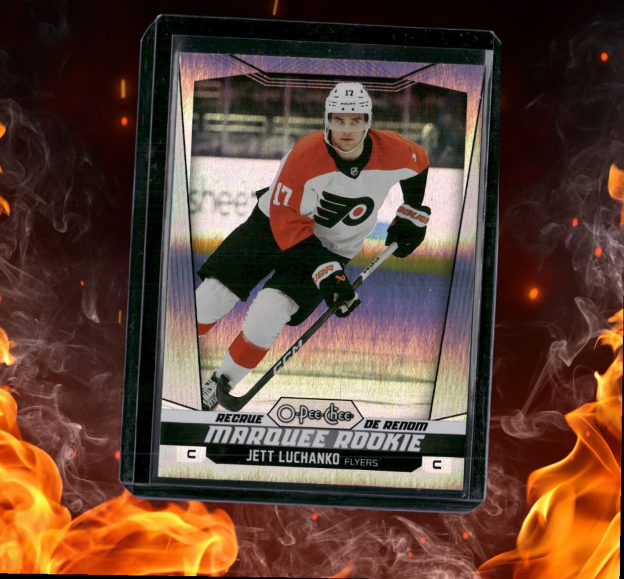 2024-25 O-Pee-Chee Jett Luchanko Rainbow Marquee Rookie 212/350 #589