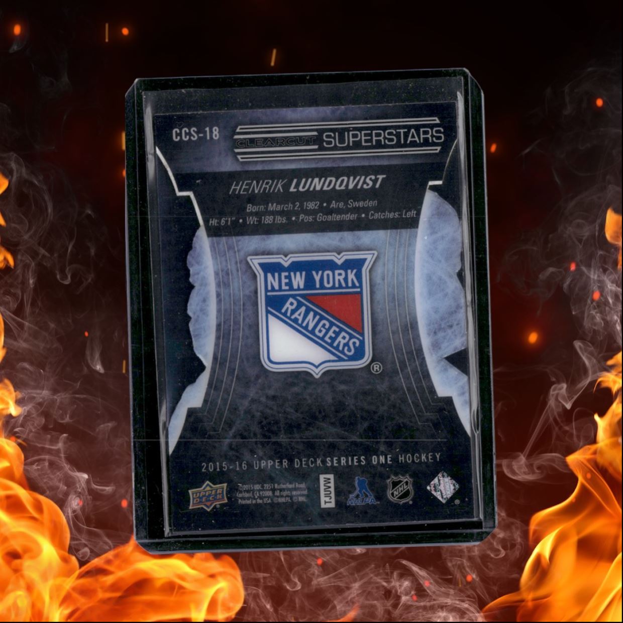 2015-16 Upper Deck Henrik Lundqvist Clear Cut Superstars SSP #CCS-18