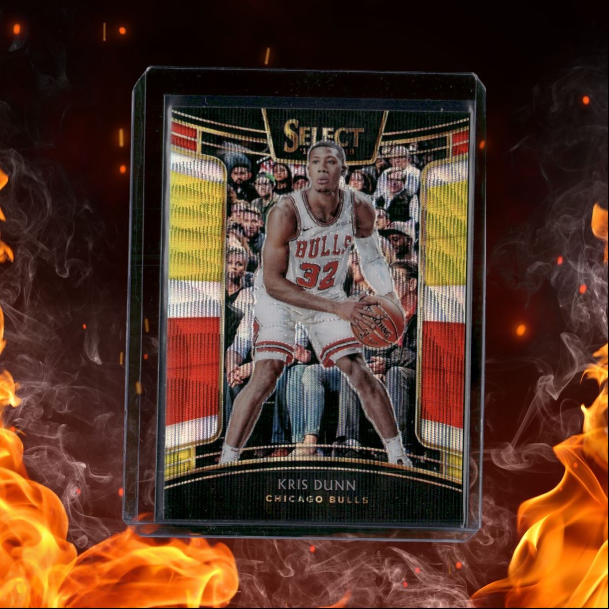 2018-19 Panini Select Kris Dunn Red Yellow Wave Prizm #10
