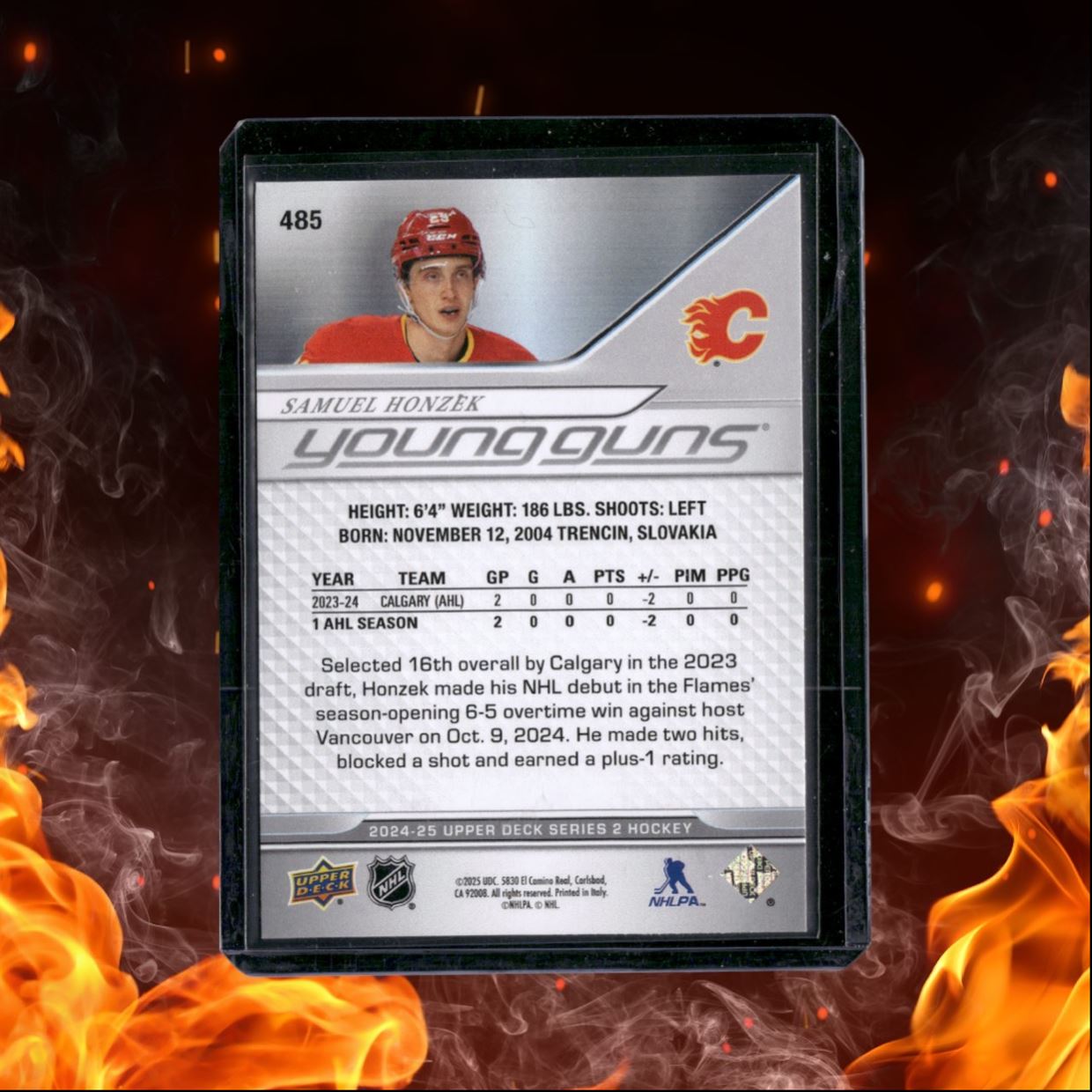 2024-25 Upper Deck Samuel Honzek Young Guns (E) Rookie #485