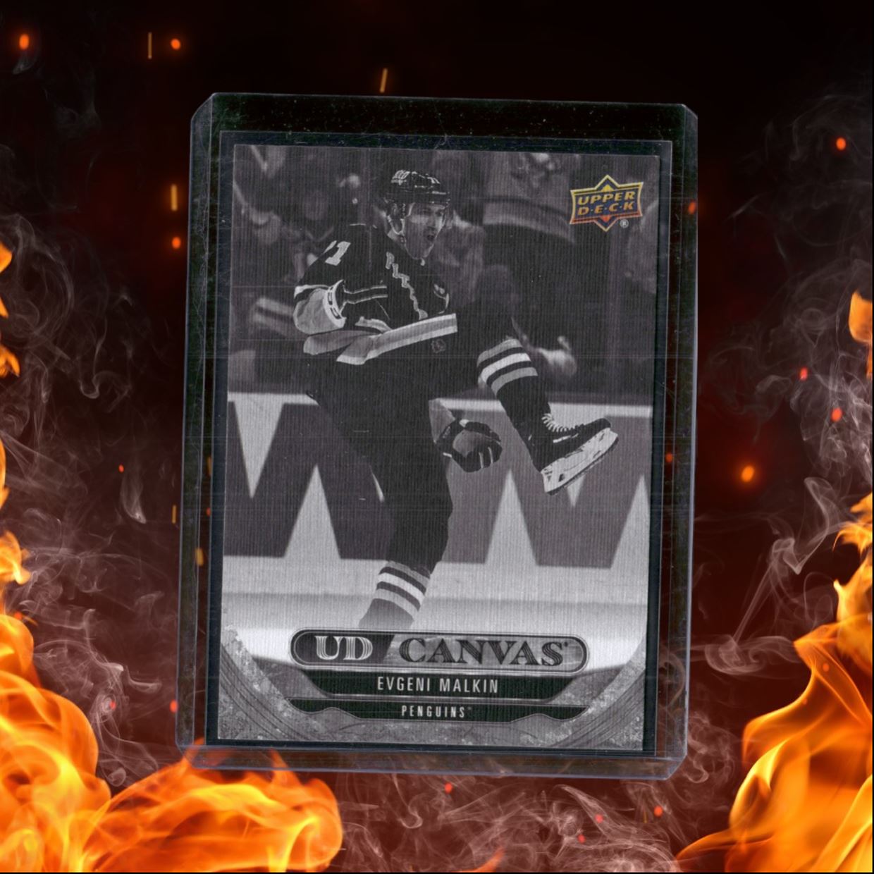 2024-25 Upper Deck Evgeni Malkin Black & White UD Canvas SP #C-73