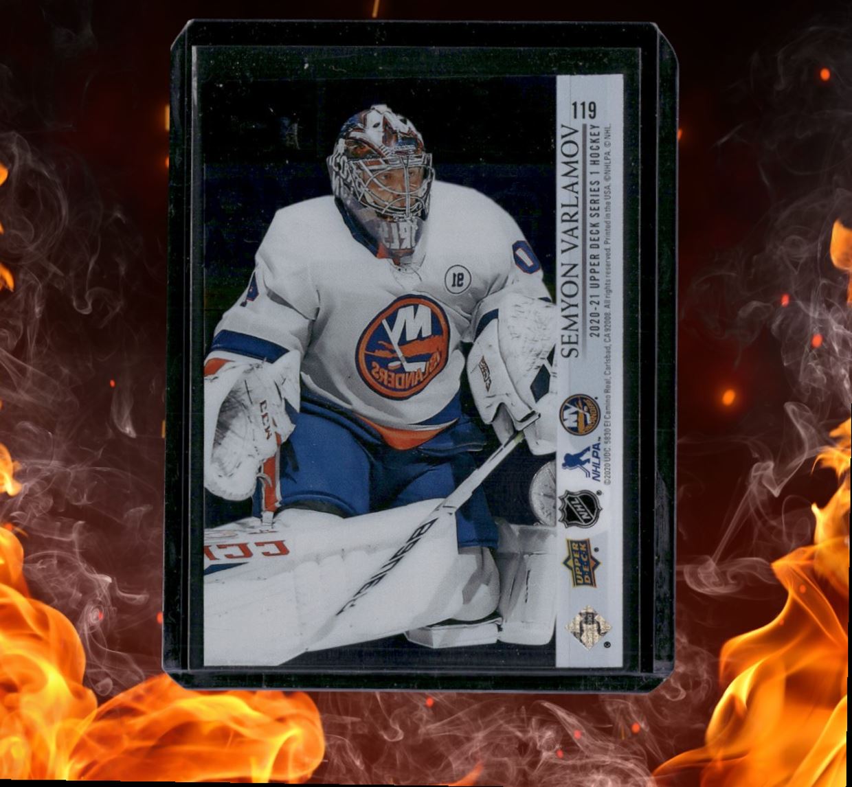 2020-21 Upper Deck Semyon Varlamov Clear Cut SP (A) #119