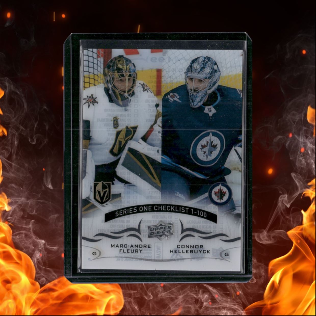 2018-19 Upper Deck Hellebuyck / Fleury Clear Cut SSP Checklist #199
