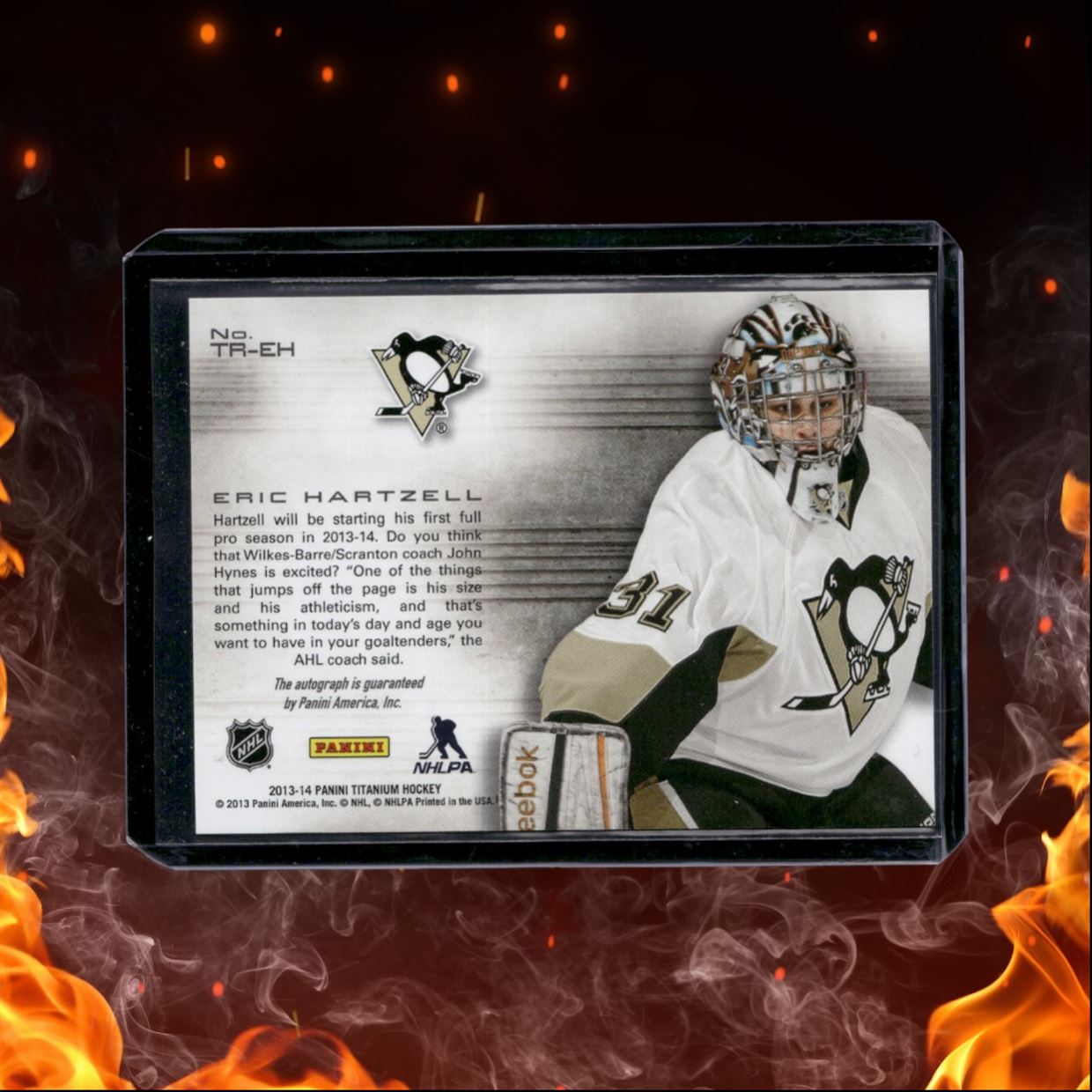 2013-14 Panini Titanium Eric Hartzell Reserve Rookie Auto #TR-EH