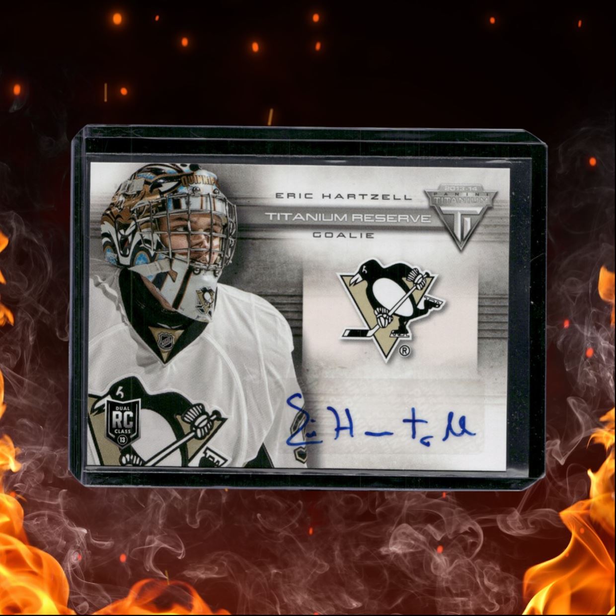 2013-14 Panini Titanium Eric Hartzell Reserve Rookie Auto #TR-EH