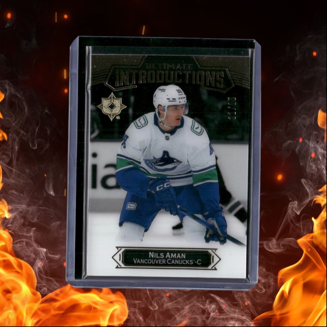 2022-23 Upper Deck Ultimate Nils Aman Introductions Spectrum Rookie 21/25 #UI-89