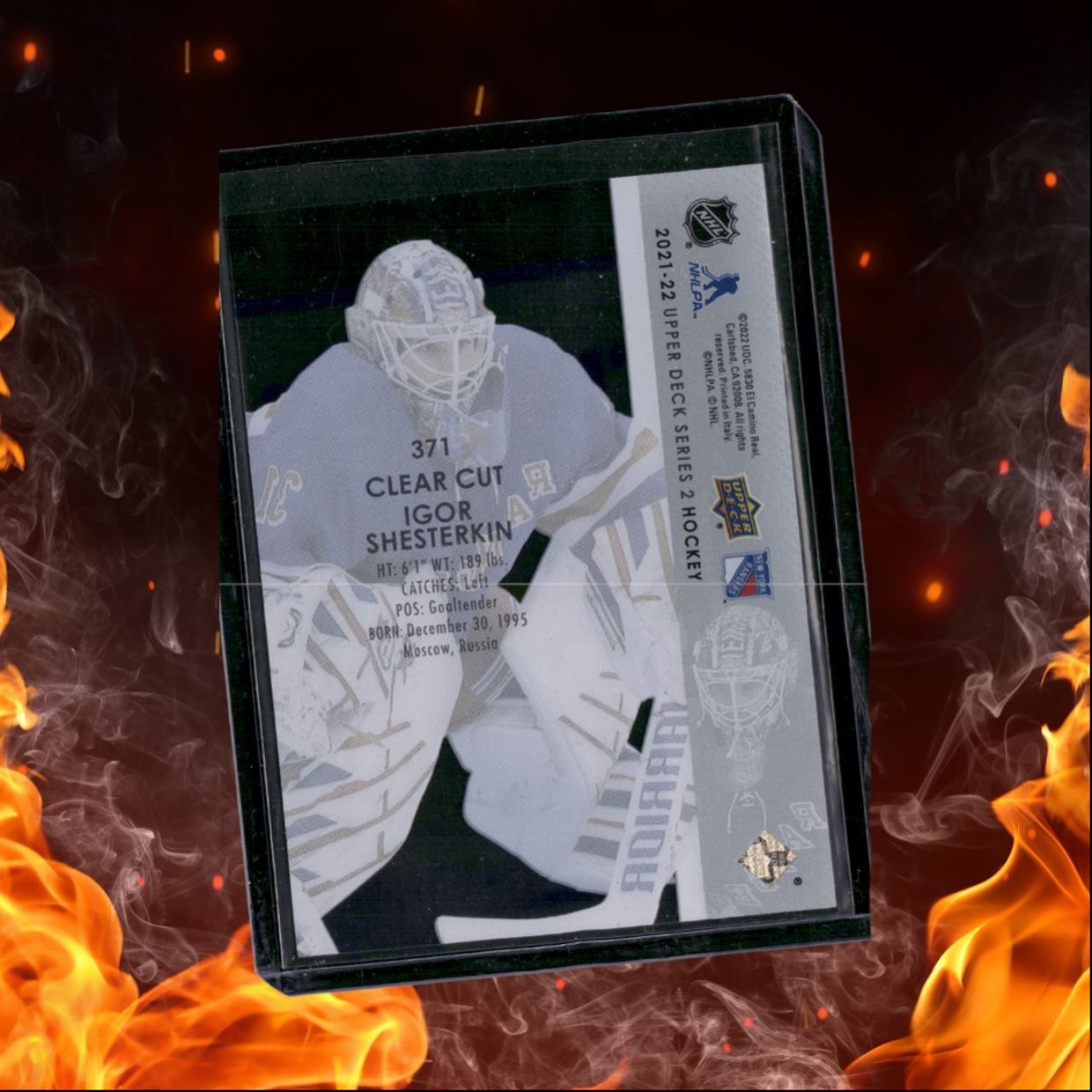 2021-22 Upper Deck Igor Shesterkin Clear Cut SP (A) #371