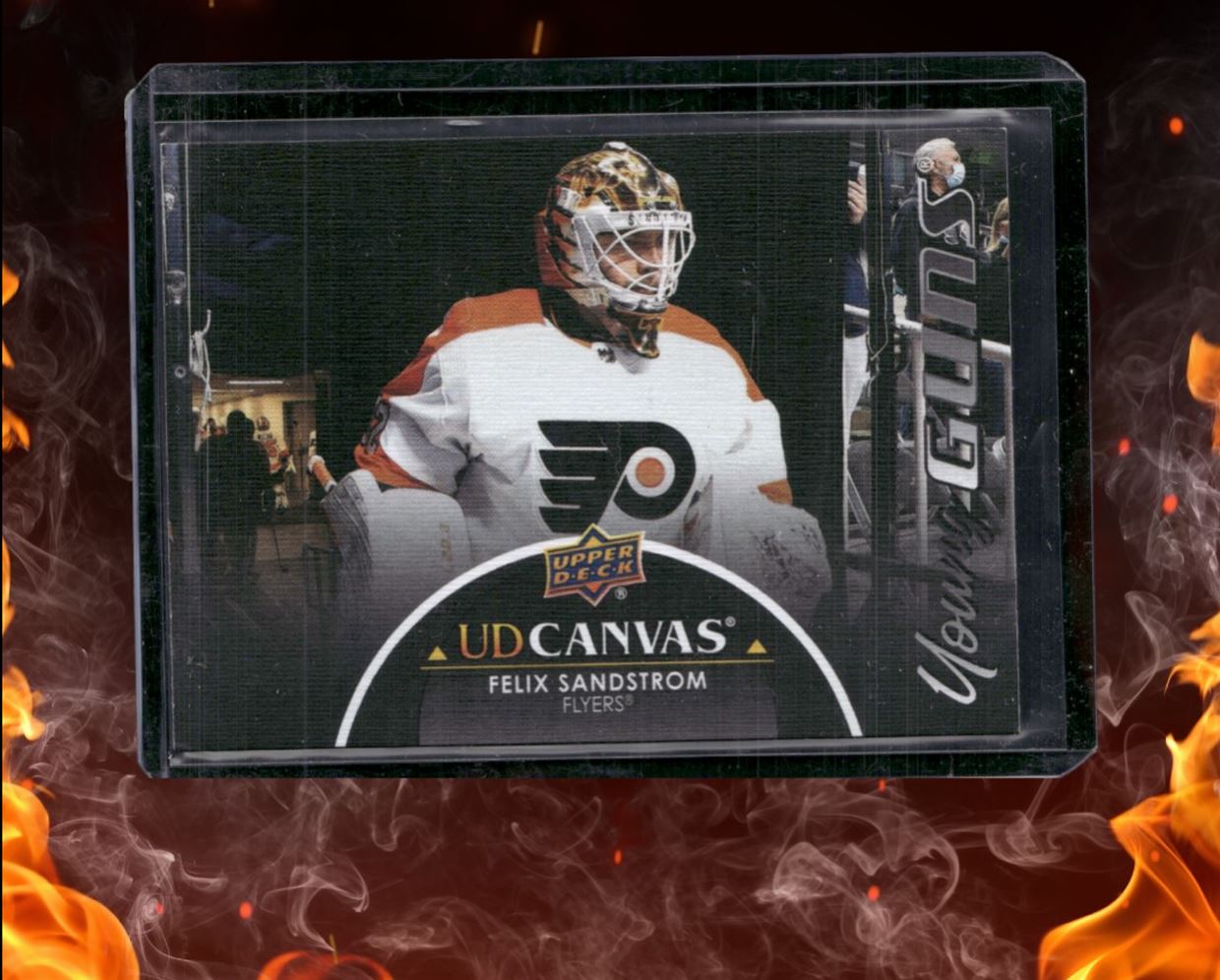 2021-22 Upper Deck Felix Sandstrom Canvas Black SP Rookie #C383