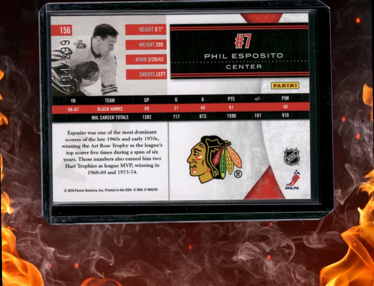 2010-11 Panini Limited Phil Esposito Legend 194/299 #156