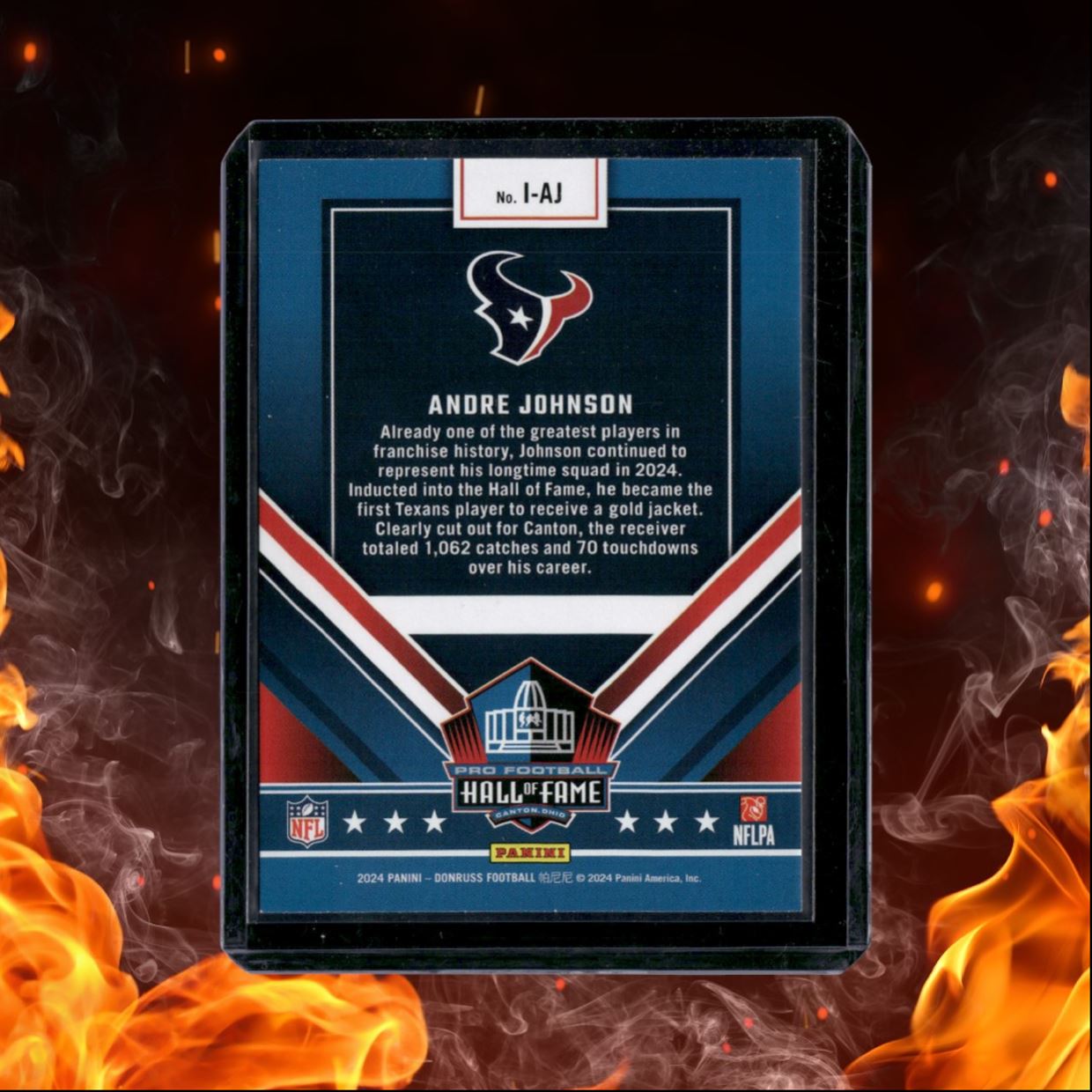 2023 Panini Donruss Andre Johnson Inducted HoF #I-AJ