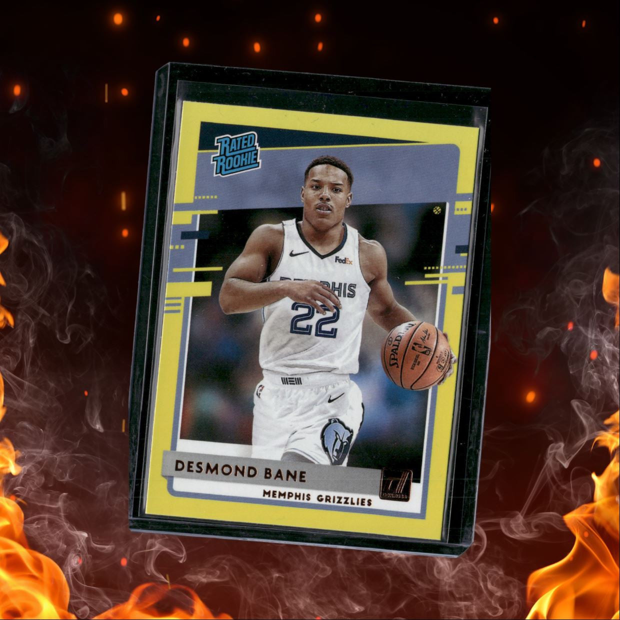 2020-21 Donruss Desmond Bane Yellow Border Rated Rookie Auto #240