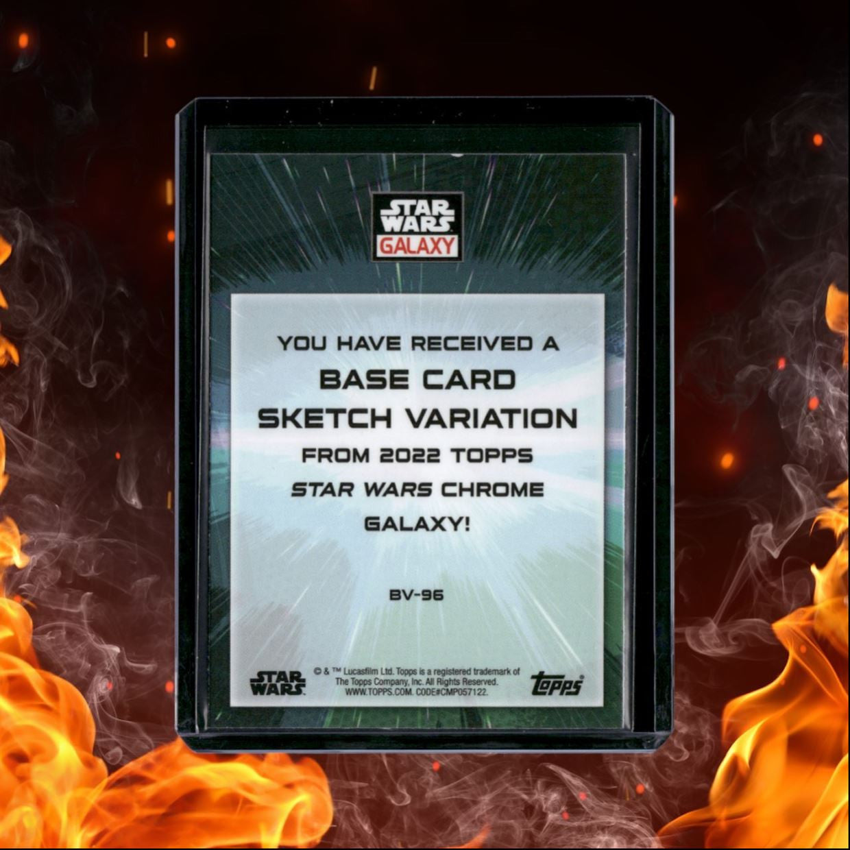 2022 Topps Star Wars Galaxy Chrome Bossk by Jason Crosby Sketch Variation #BV-96