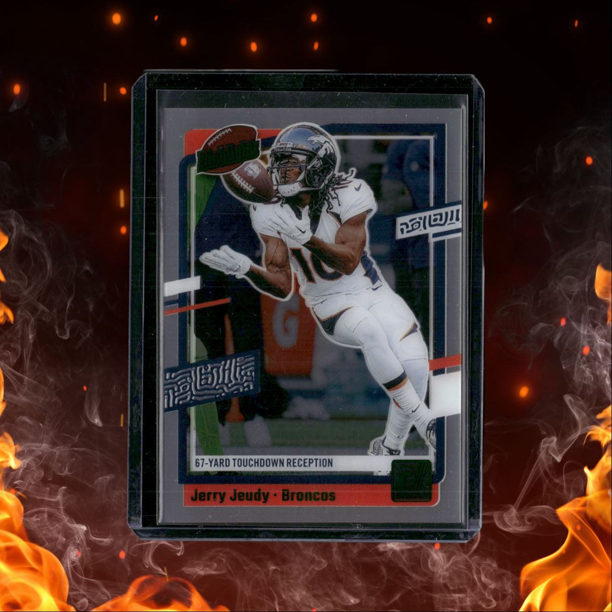 2023 Panini Clearly Donruss Jerry Jeudy Highlights Green #7