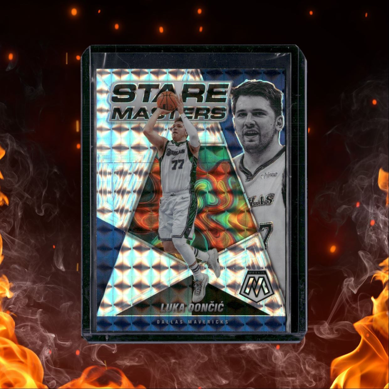 2021-22 Panini Mosaic Luka Doncic Stare Masters Mosaic Prizm #11