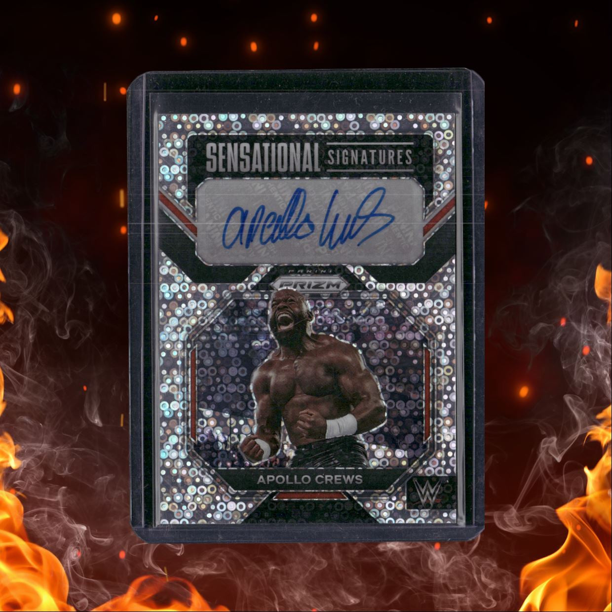 2023 Panini Prizm Appollo Crews Sensational Signatures Disco Prizm Auto #SN-ACR