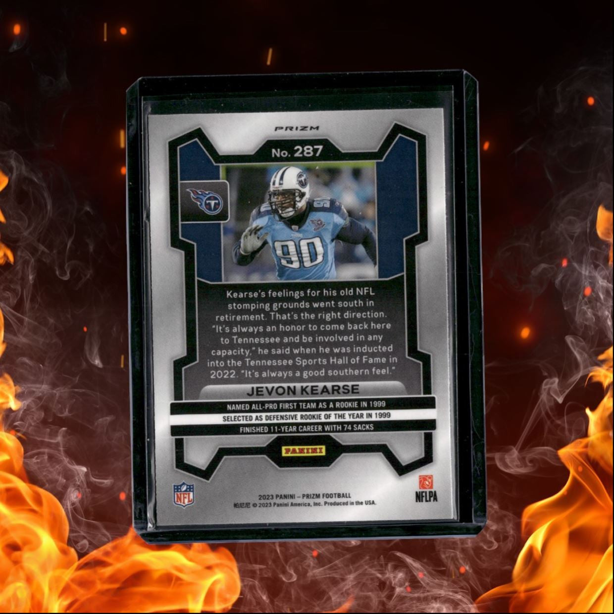 2023 Panini Prizm Jevon Kearse Red Sparkle Prizm #287