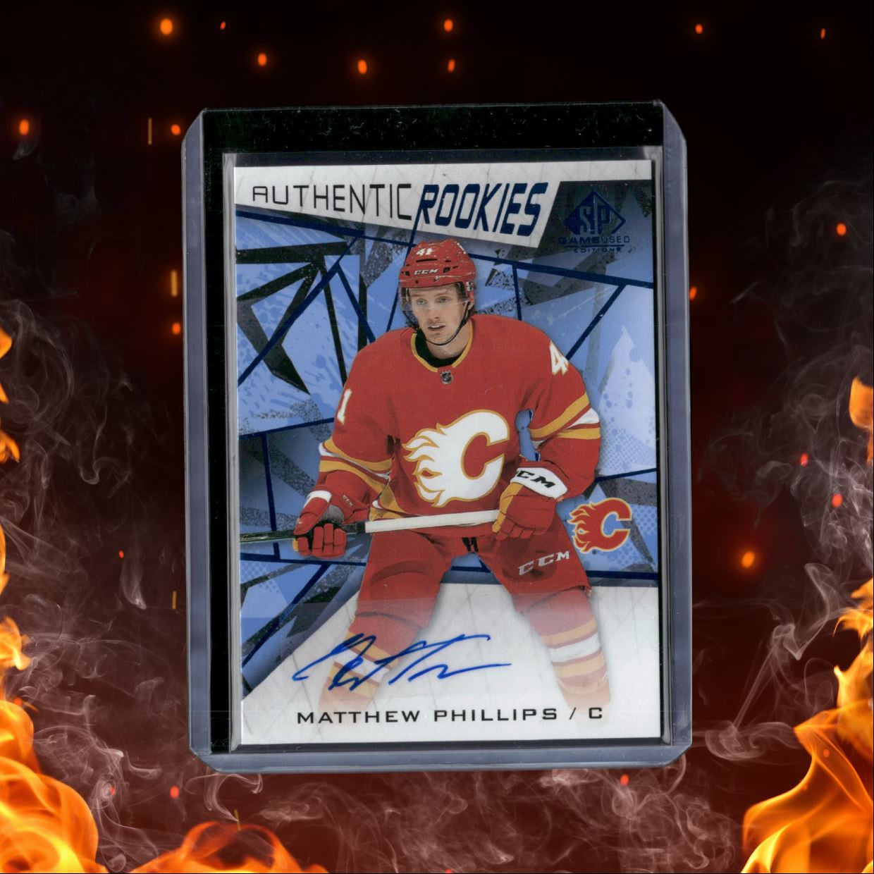 2021-22 Upper Deck SP Game Used Matthew Phillips Rookie Auto #199