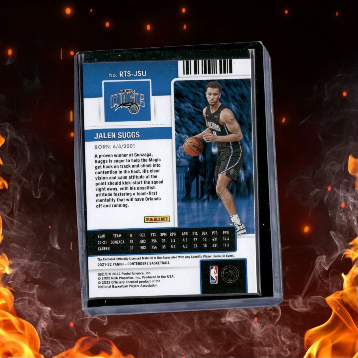 2022-23 Panini Rookie Ticket Patch Jalen Suggs Rookie #RTS-JSU