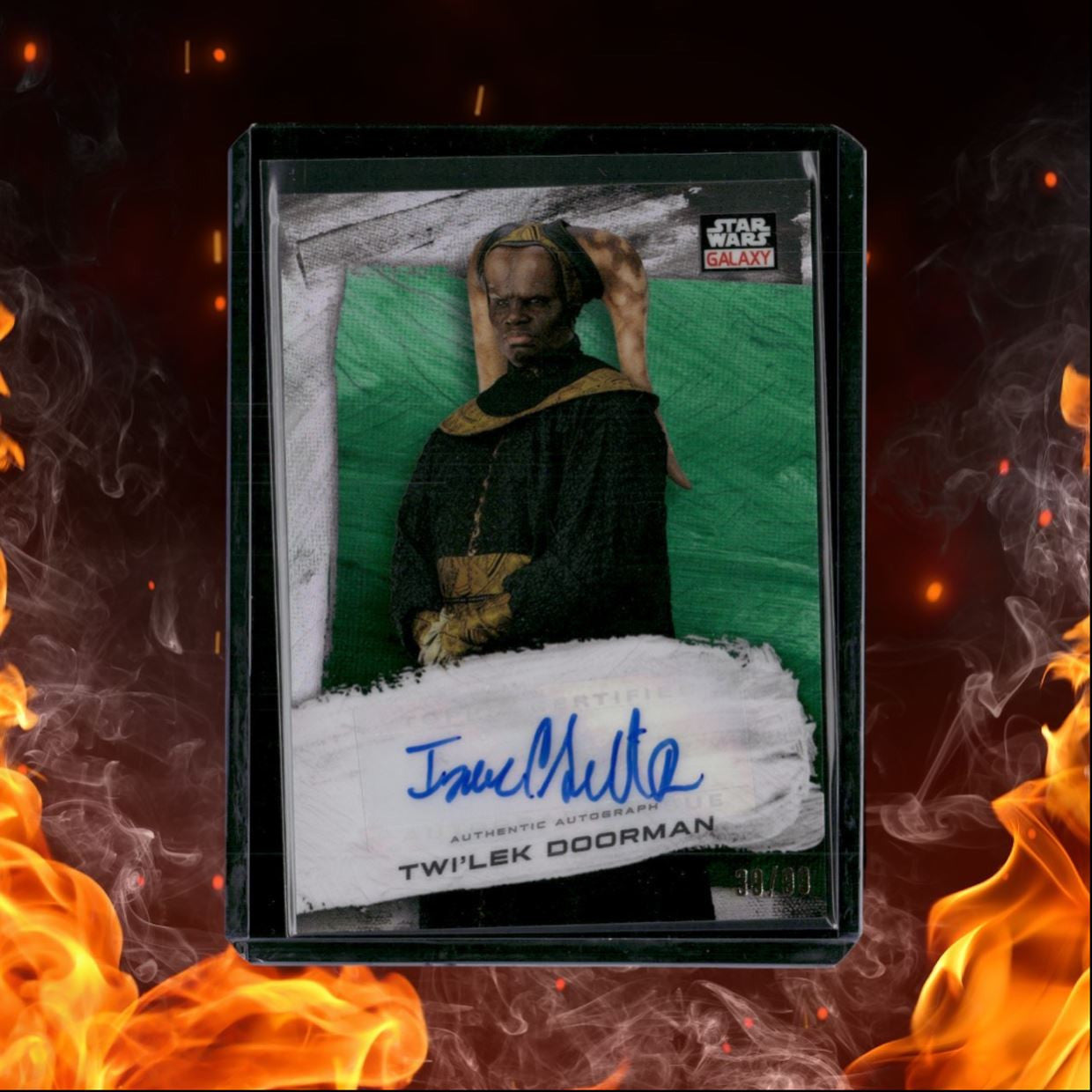 2022 Topps Star Wars Galaxy Chrome Twi'lek Doorman Kashyyyk Green Refractors