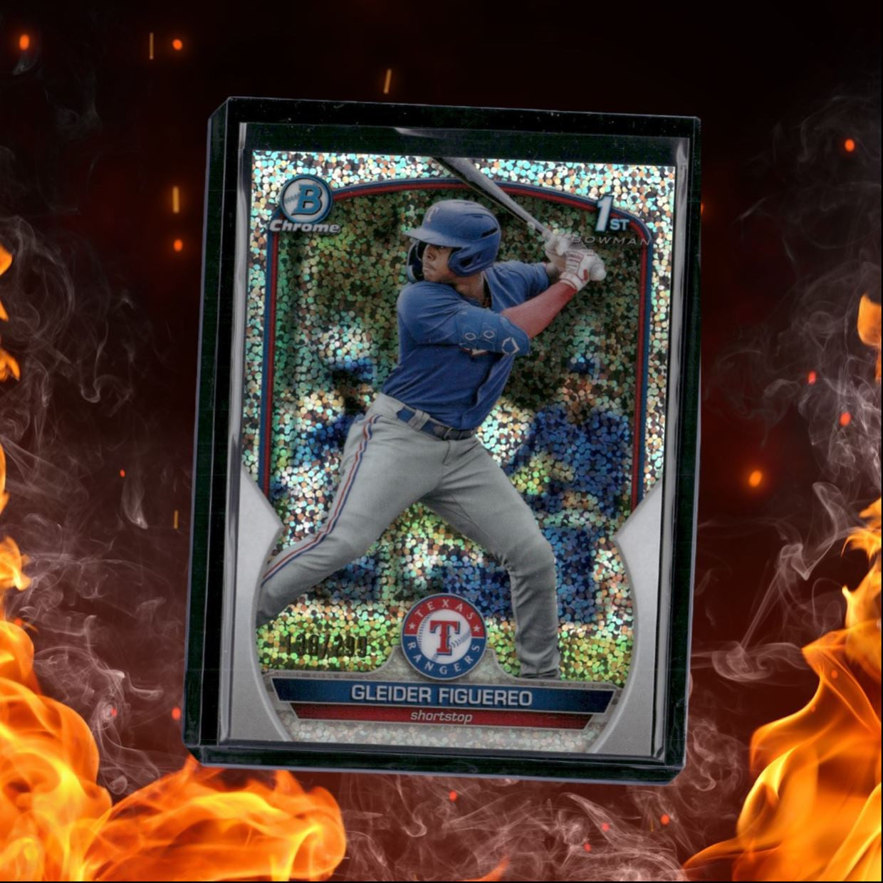 2023 Bowman Chrome Gleider Figuereo 1st Bowman Prospect Speckle Refractor
