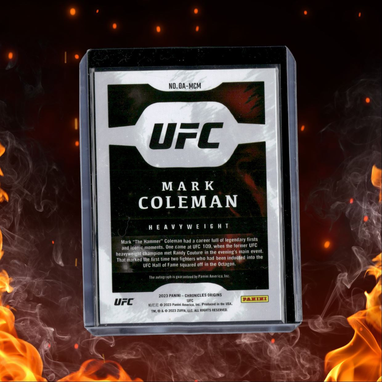 2023 Panini Chronicles Mark Coleman Origins Auto #OA-MCM