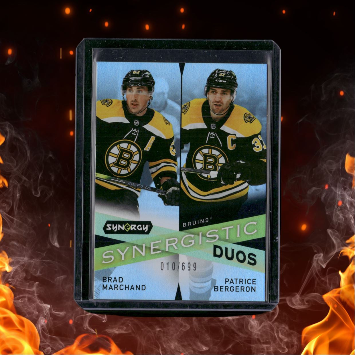 2022-23 Upper Deck Synergy Brad Marchand / Patrice Bergeron Synergistic Duos