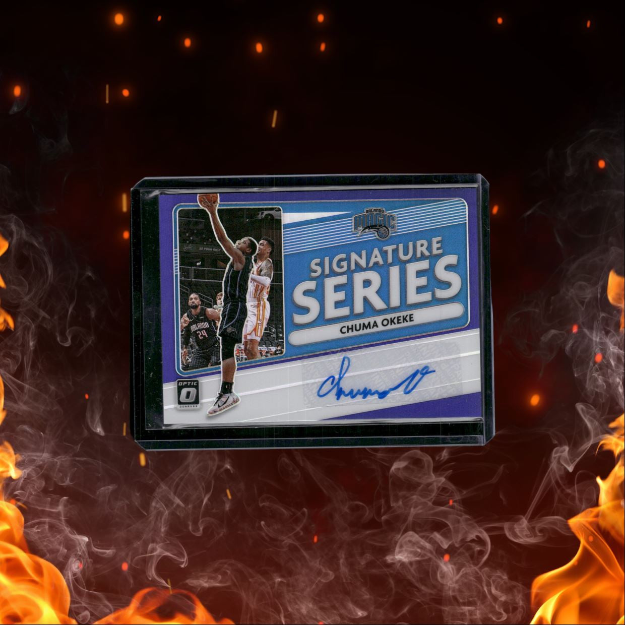2021-22 Panini Donruss Optic Chuma Okeke Signature Series Purple #SS-CHU