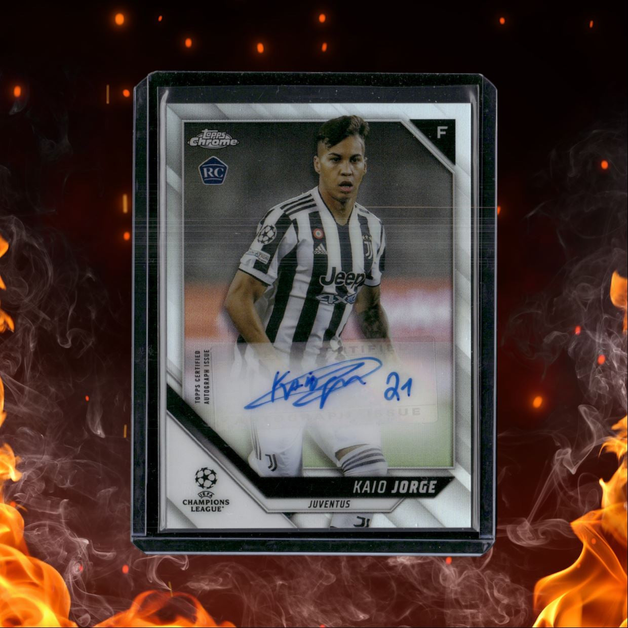 2021 Topps Chrome UEFA Kaio Jorge Rookie Auto #CA-KJ