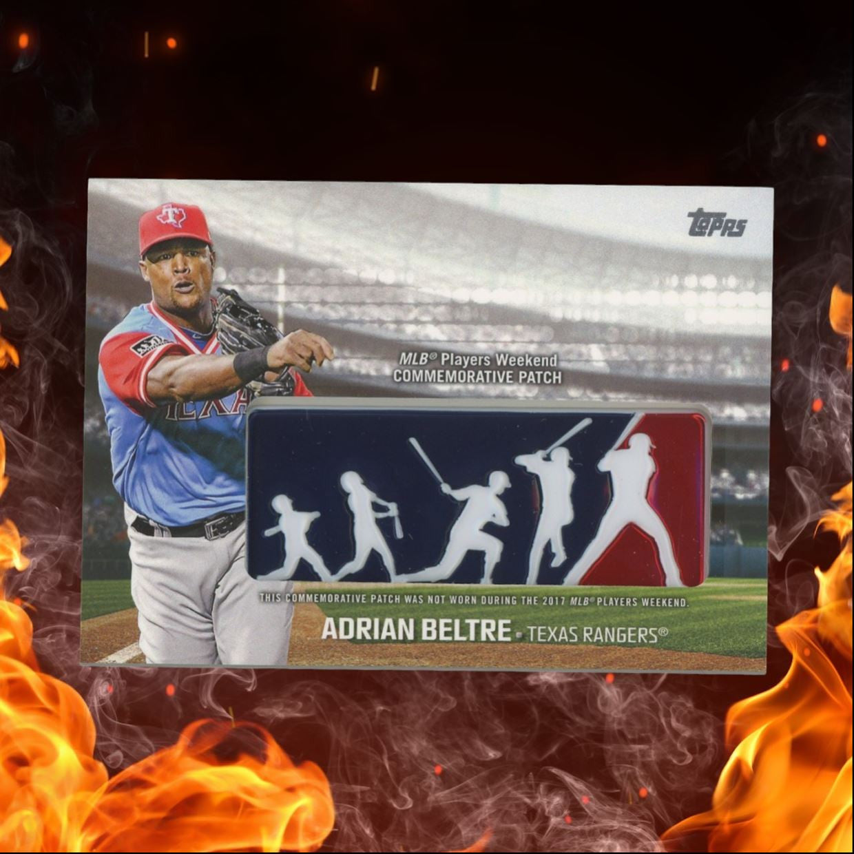 2018 Topps Adrian Beltre Players Weekend Logo Patch #PWP-ABL