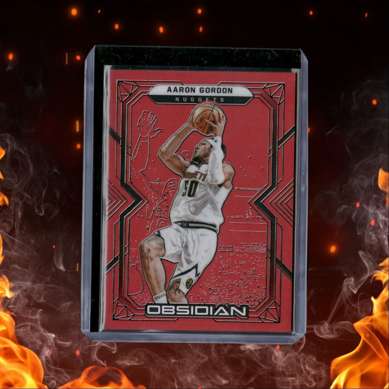 2021-22 Panini Obsidian Electric Etch Blue Flood Aaron Gordon #67
