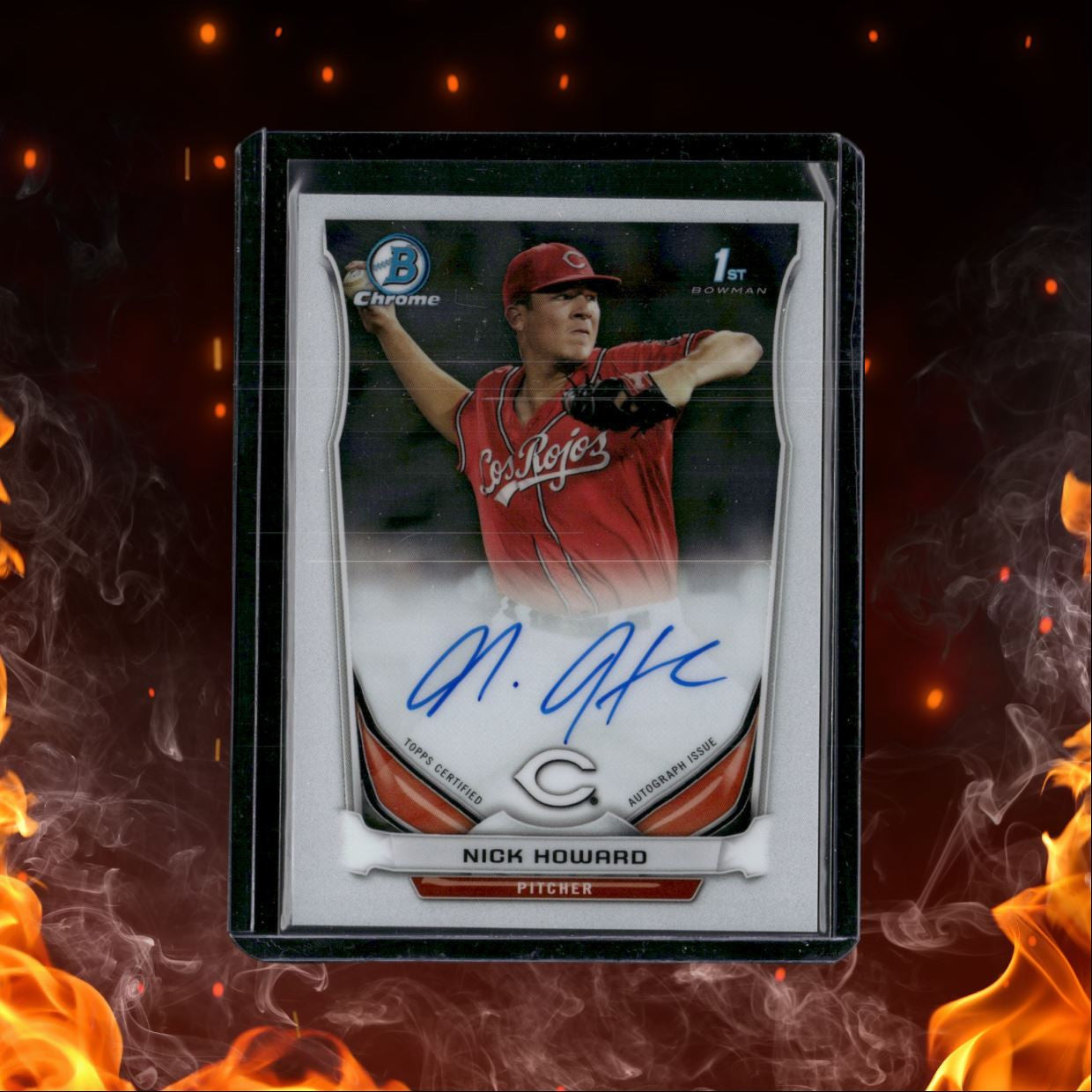 2014 Bowman Chrome Nick Howard 1st Bowman Auto #6BCA-NH